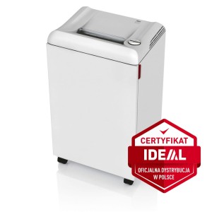 Niszczarka Ideal 2503 CC 5 LAT GW - wlot 260mm, 13 kartek, ścinek 2x15 mm, kosz 75 litrów