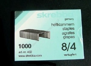 Zszywki skrebba 8/4 vk, 1000 szt.