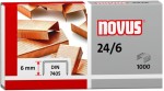 Novus Zszywki 24/6 DIN x1000 miedziane