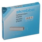 Zszywki skrebba 26/8 s, 1000 szt.