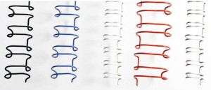 O.WIRE 3:1  9.5mm  srebrne  100szt.